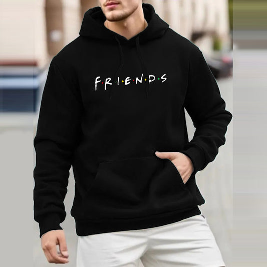 Friends Printed Pullover Full Sleeve Hoodies for Men