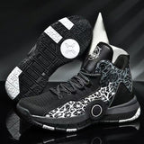 High Top Fashion Printed Mesh Sneakers for Men