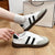 Double Line Pattern Flat Sneaker Shoes for Women