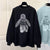 Rabbit Printed Fashion Long Sleeve Sweatshirt for Women