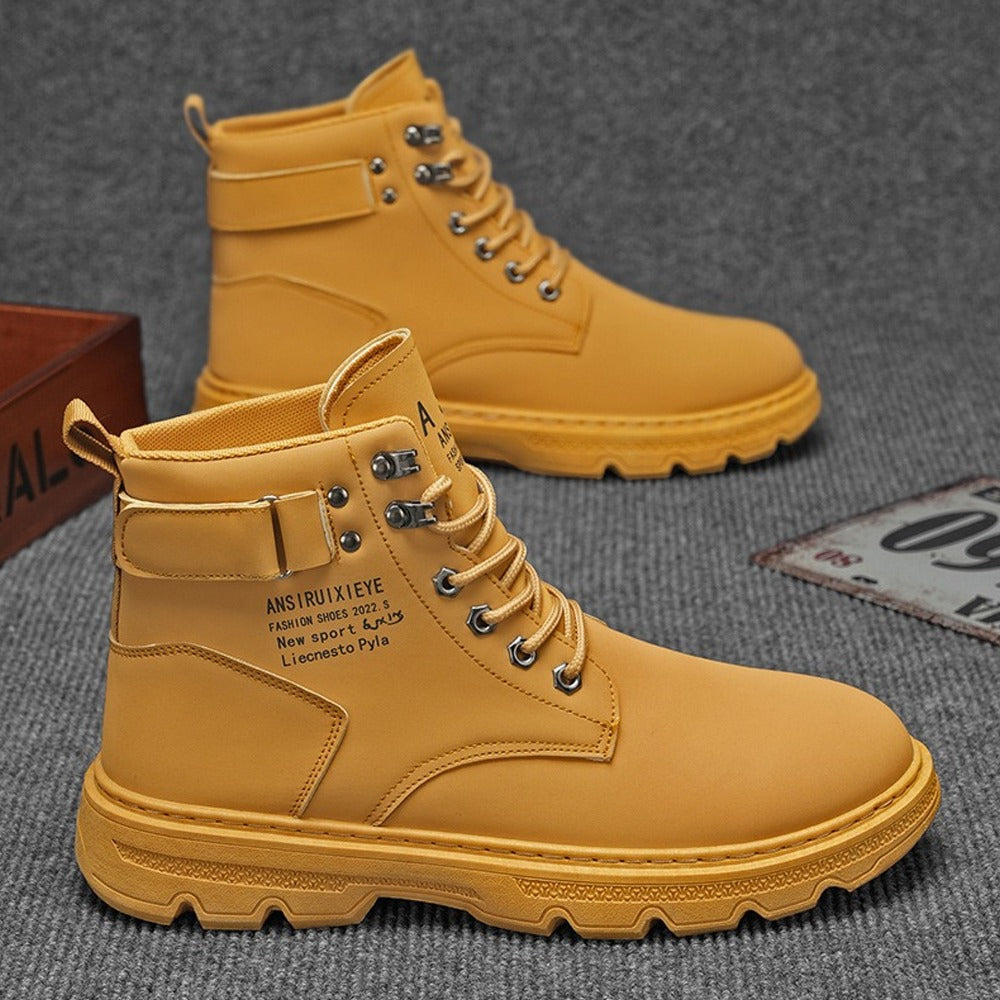High Top Hiking Fashion Korean Boots for Men