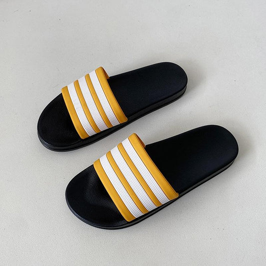 Striped Pattern Flat Casual Slipper Sandals for Women