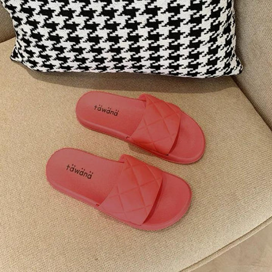 Elegant Slip-On Solid Flat Flip Flop Sandals for Women