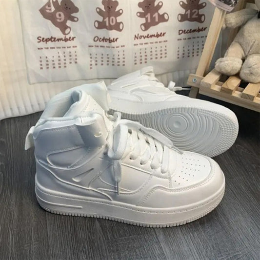 Luxury Skateboard Style High Top Sneakers for Men