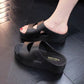 Chunky Slip-On Casual PVC Solid Sandals for Women