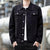 Premium Denim Ripped Fashion Solid Jacket for Men