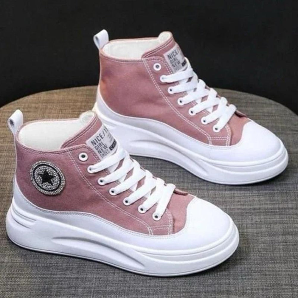 High Top Fashion Rubber Sole Canvas for Women