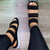 Latest Elastic Band Flat Solid Sandals for Women