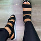 Latest Elastic Band Flat Solid Sandals for Women