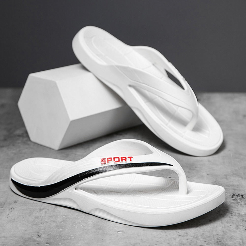 Beach Outdoor & Indoor Sport Text Design Slipper Sandals for Men
