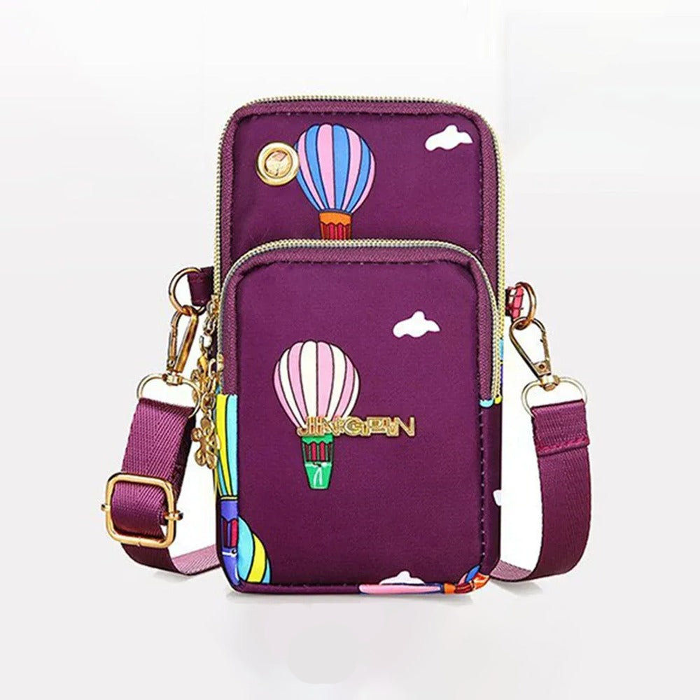 Multicolor Pattern Travel Crossbody Hand Bag for Women