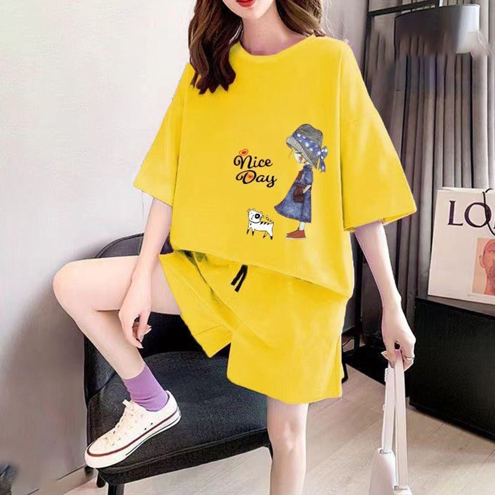 Oversized Graphics Printed T-shirt for Women