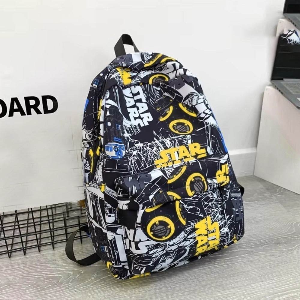 Text Graphics Printed Colorful Fashion Backpack Bag