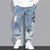 Printed Fashion Heavy Fade Casual Pants for Men