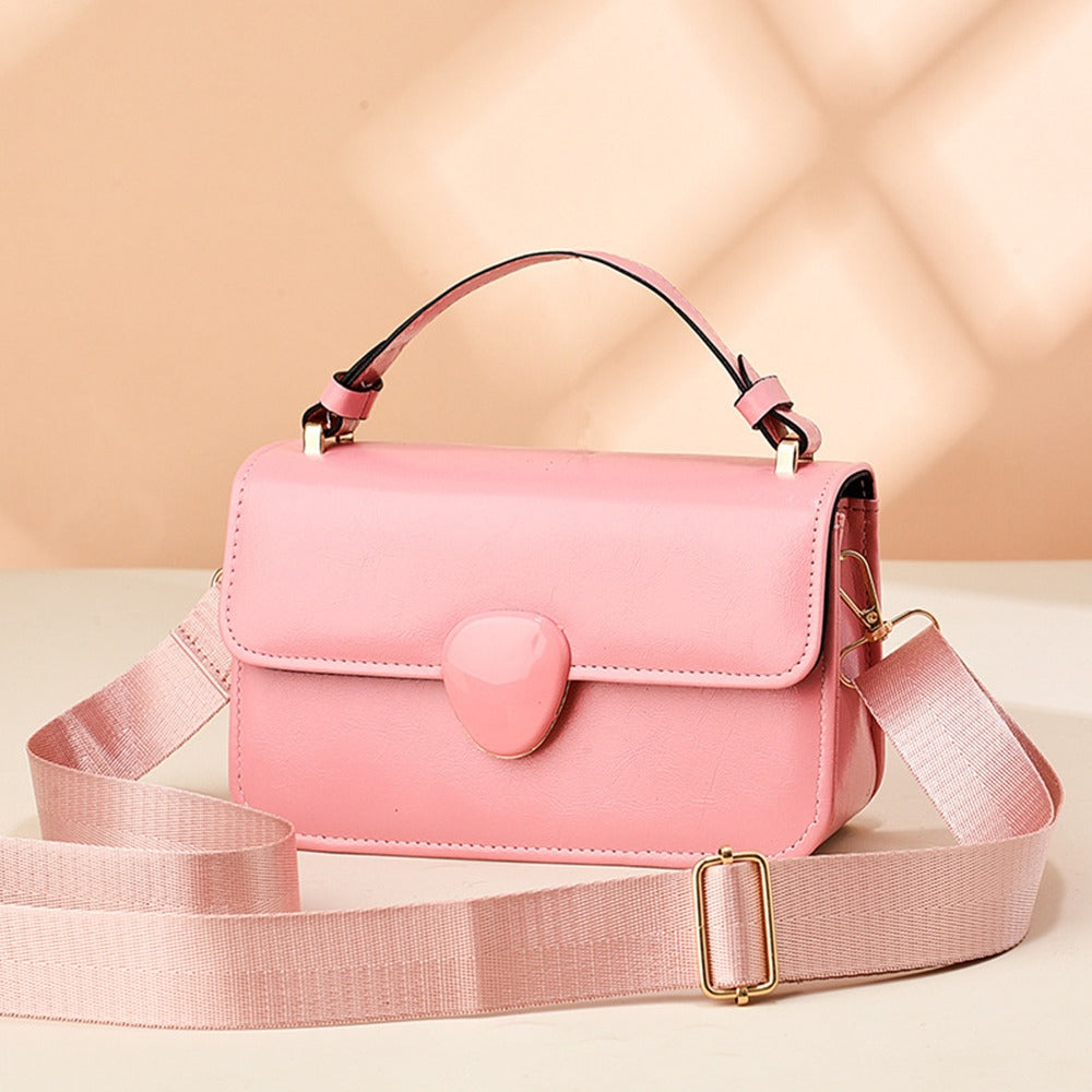 Popular Style Simple Solid Crossbody Handbag for Women
