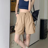 Spring Summer Drawstring Fashion Vacation Shorts for Women