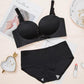 Solid Seamless Fashion Under Wear Bra & Panties for Women
