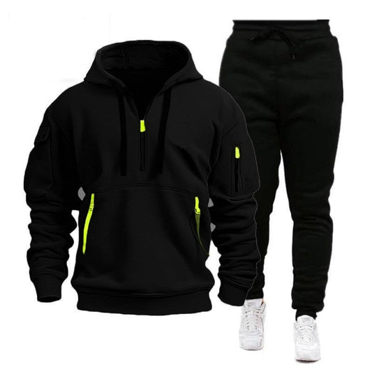 Sports Fit Fashion Solid Track Suit Set for Men