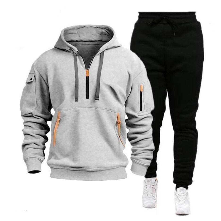 Sports Fit Fashion Solid Track Suit Set for Men