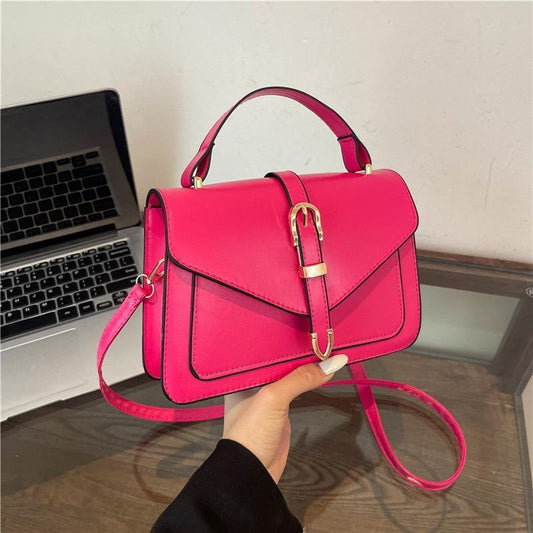 Leather Belt Minimal Hand Shoulder Bag for Women