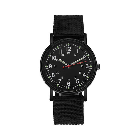 Latest Luminous Nylon Band Military Fashion Watch Analogue Watch for Men