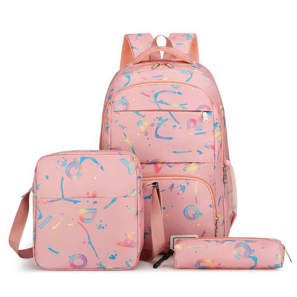 Graphics Printed Fashion Backpack Bag, Side Bag & Pouch for Girls