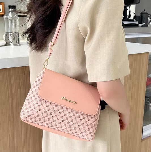 Printed Style Square Crossbody Hand Shoulder Bag for Women