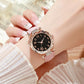Luxury Leather Band Fashion Quartz Watch for Women