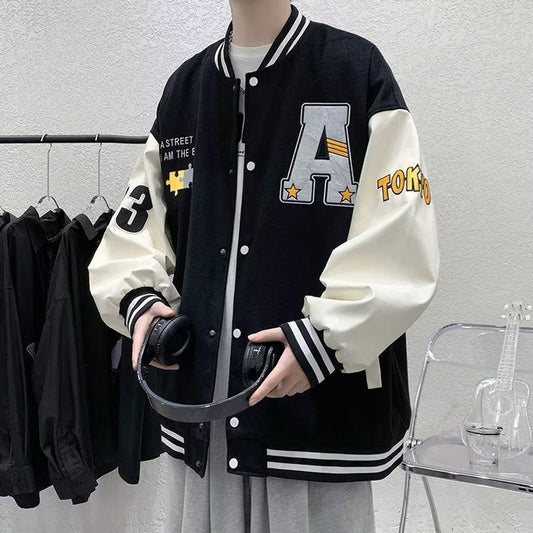 Full Sleeve Casual Winter Puzzle Letter Jacket for Men