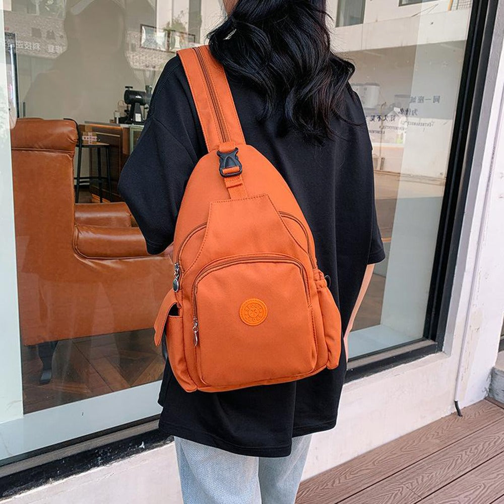 Solid Color Fashion Backpack Bag for Women