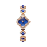 Leaf Petal Fashion Stainless Steel Wristwatch for Women
