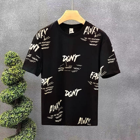 Trendy Letter Printed Short Sleeve T-shirt for Women