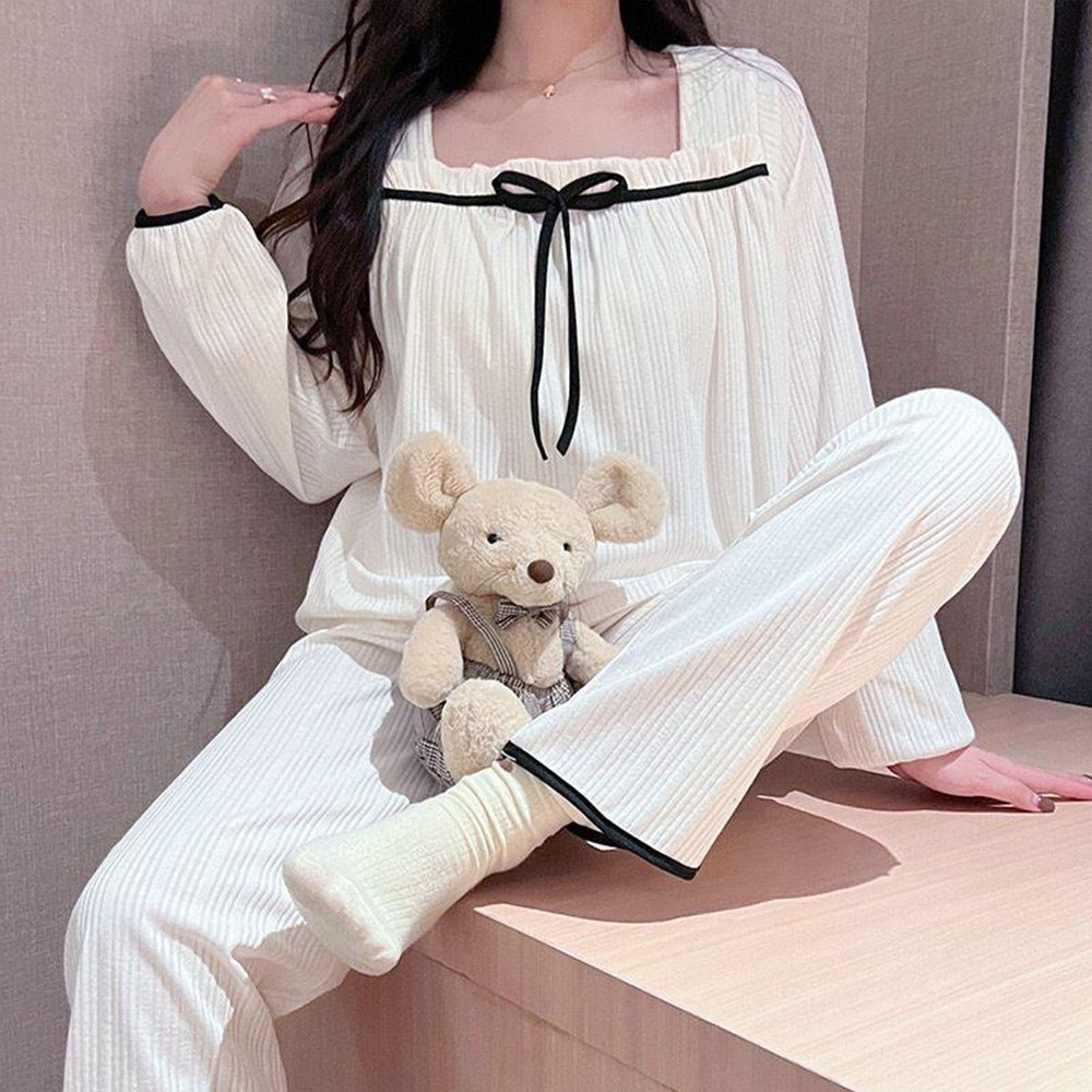 Solid Casual Pajama Top & Pant for Women