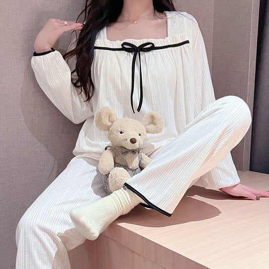Solid Casual Pajama Top & Pant for Women