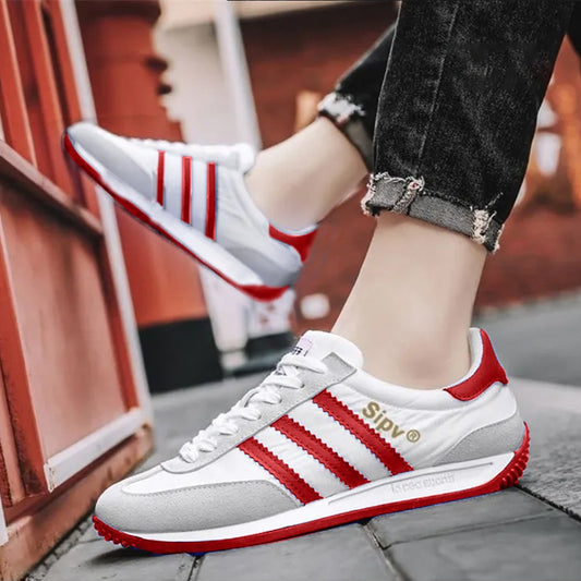 Leather Fashion Rubber Sole Walking Shoes for Men