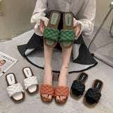 Woven Design Flip Flop Office Outdoor Sandals for Women