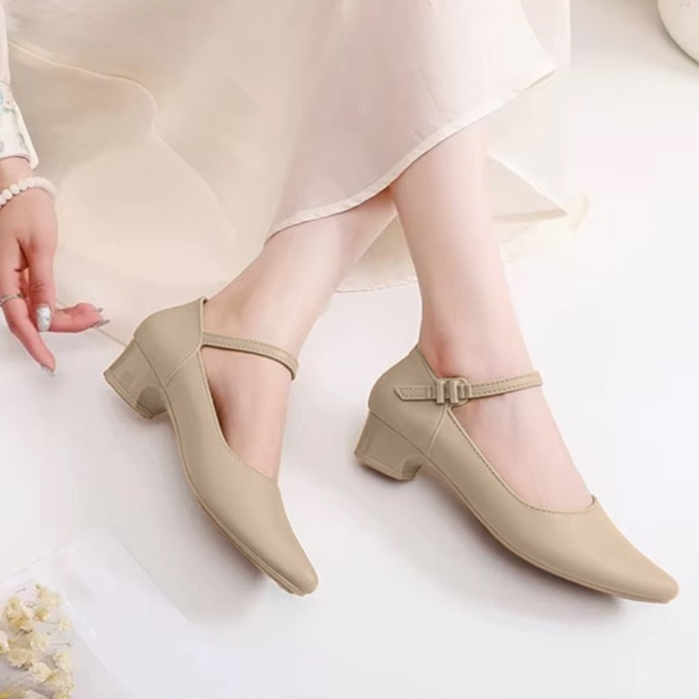 Pointed Toe Solid Summer Fit Shoes for Women