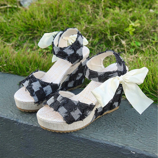 Slope Wedge Fashion Party Wear Sandals for Women