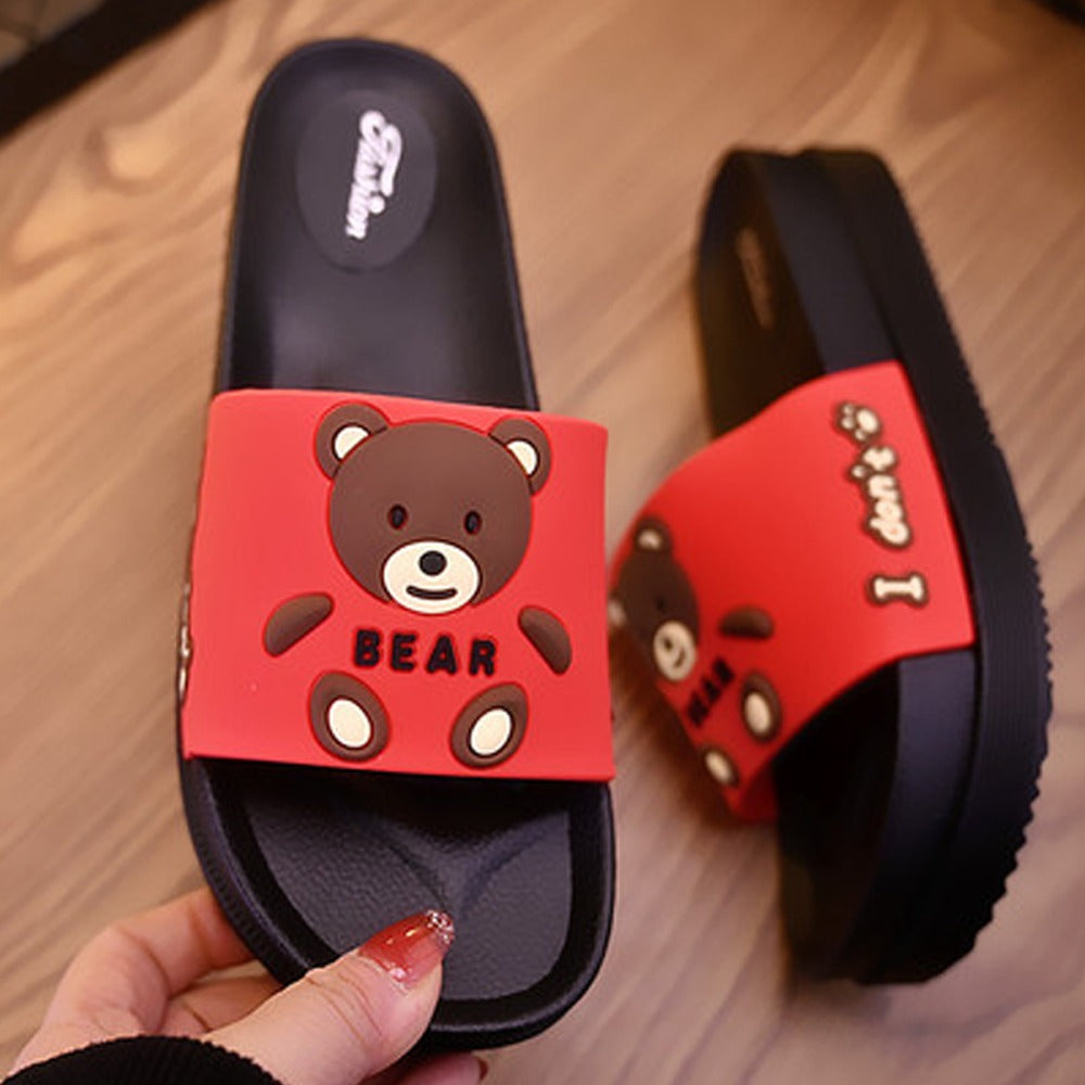 Bear Pattern Casual Slip On Sandals for Women