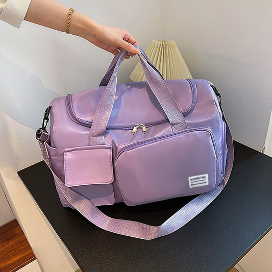 Duffel Solid Large Capacity Gym Travel Handbag