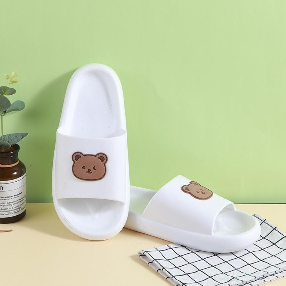 Bear Pattern Indoor & Outdoor Fashion Flip Flops for Girls