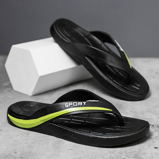 Beach Outdoor & Indoor Sport Text Design Slipper Sandals for Men