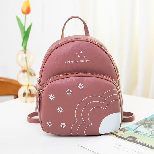 Printed Fashion Travel Backpack Bag for Women