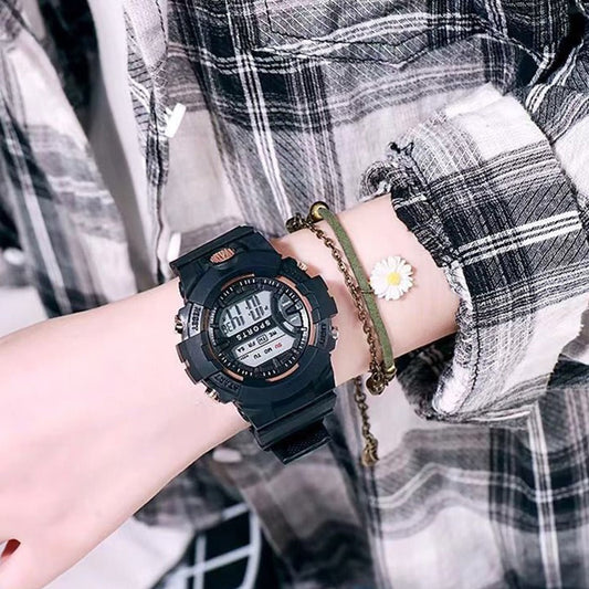 Digital Display Sports Style Wrist Watch for Women