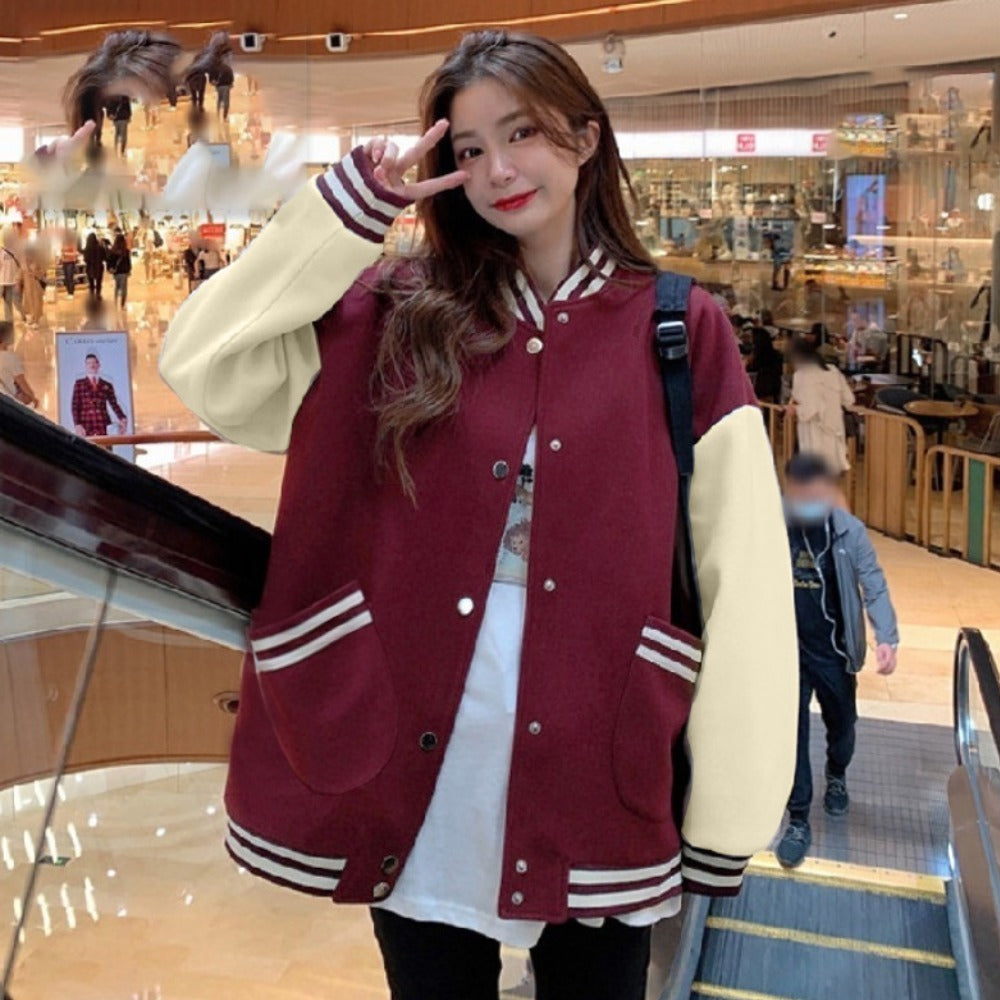 Lapel Coat Fashion Full Sleeve Oversized Front Open Jacket for Women