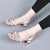 Rhinestone Decor Low Heel Sandals for Women