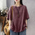 Loose Fit Fashion Round Neck T-shirt for Ladies