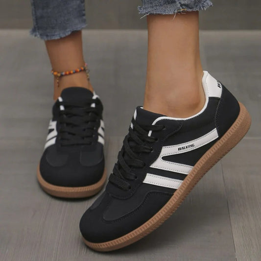 Autumn Fashion Lace Up Sneaker Shoes for Women