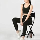 Solid Color Long Line Sports Bra & Pant for Women