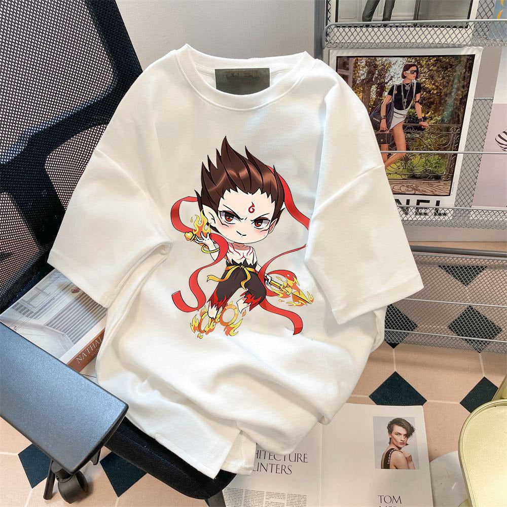 Printed Fashion Short Sleeve T-shirt for Women